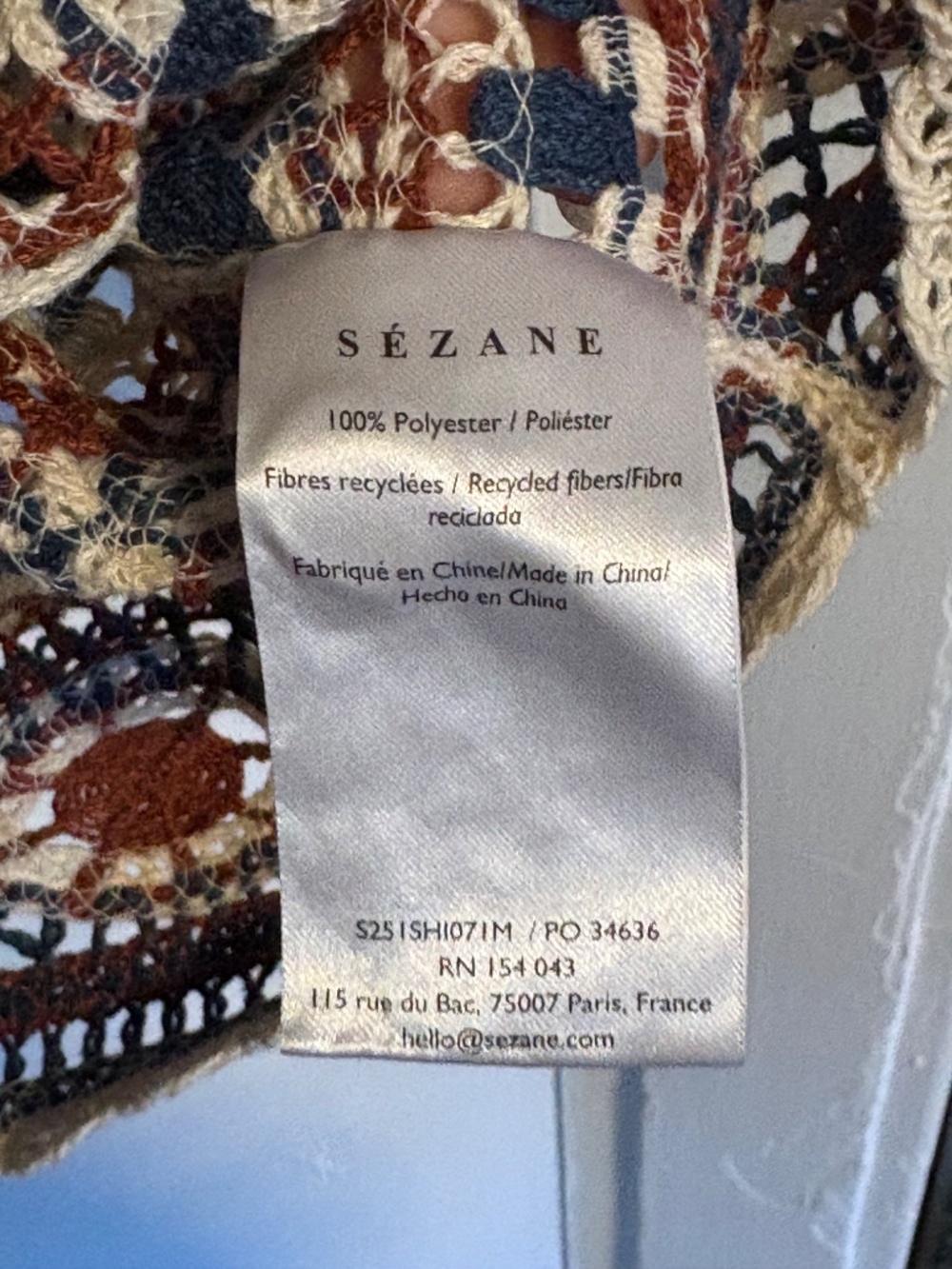 Sézane BREAH BLOUSE Small - Picture 6 of 6